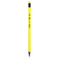 Deli WU54600 Neon Series Pre-Sharpened, Wood-Free, HB Pencils with Eraser (12 Pcs)
