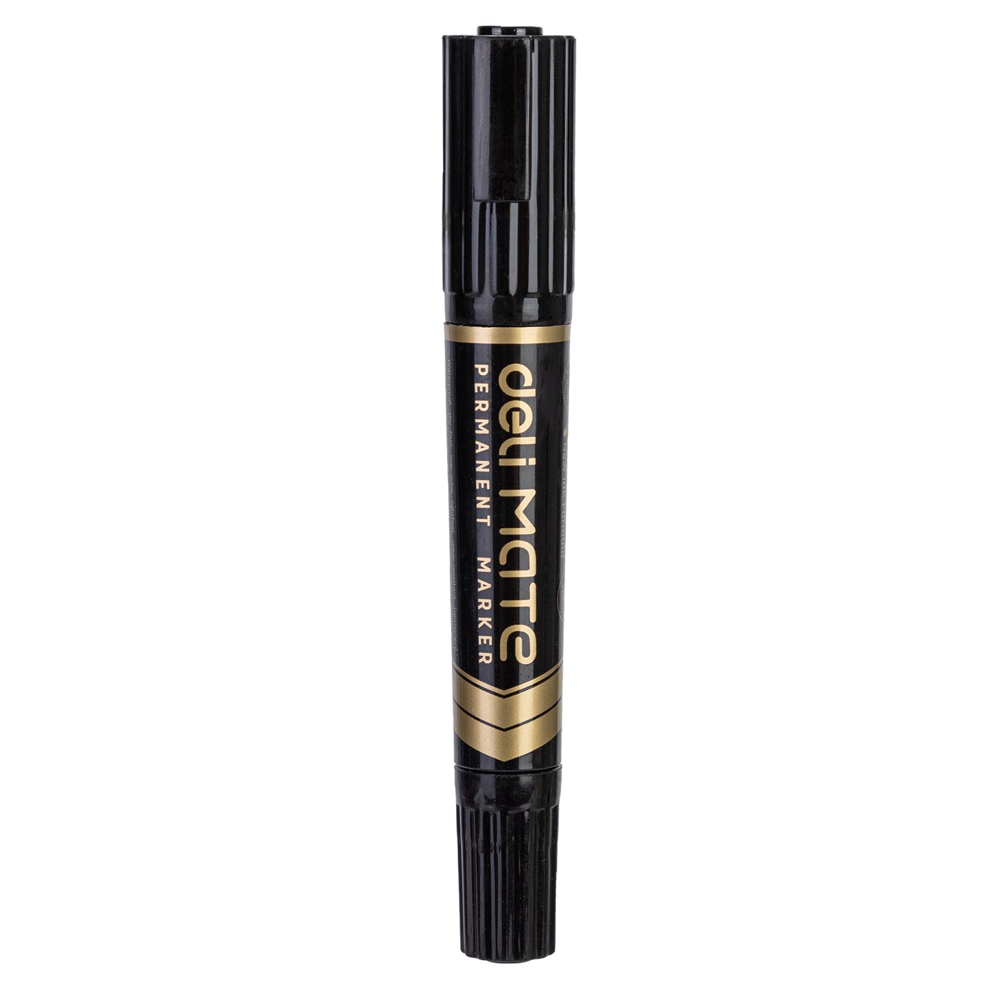Deli ES555 Black Dual Tip Permanent Marker (Black , Pack of 1)