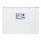 Deli W5526 Pvc view Zip Bag A4, Color may vary (Pack of 12)