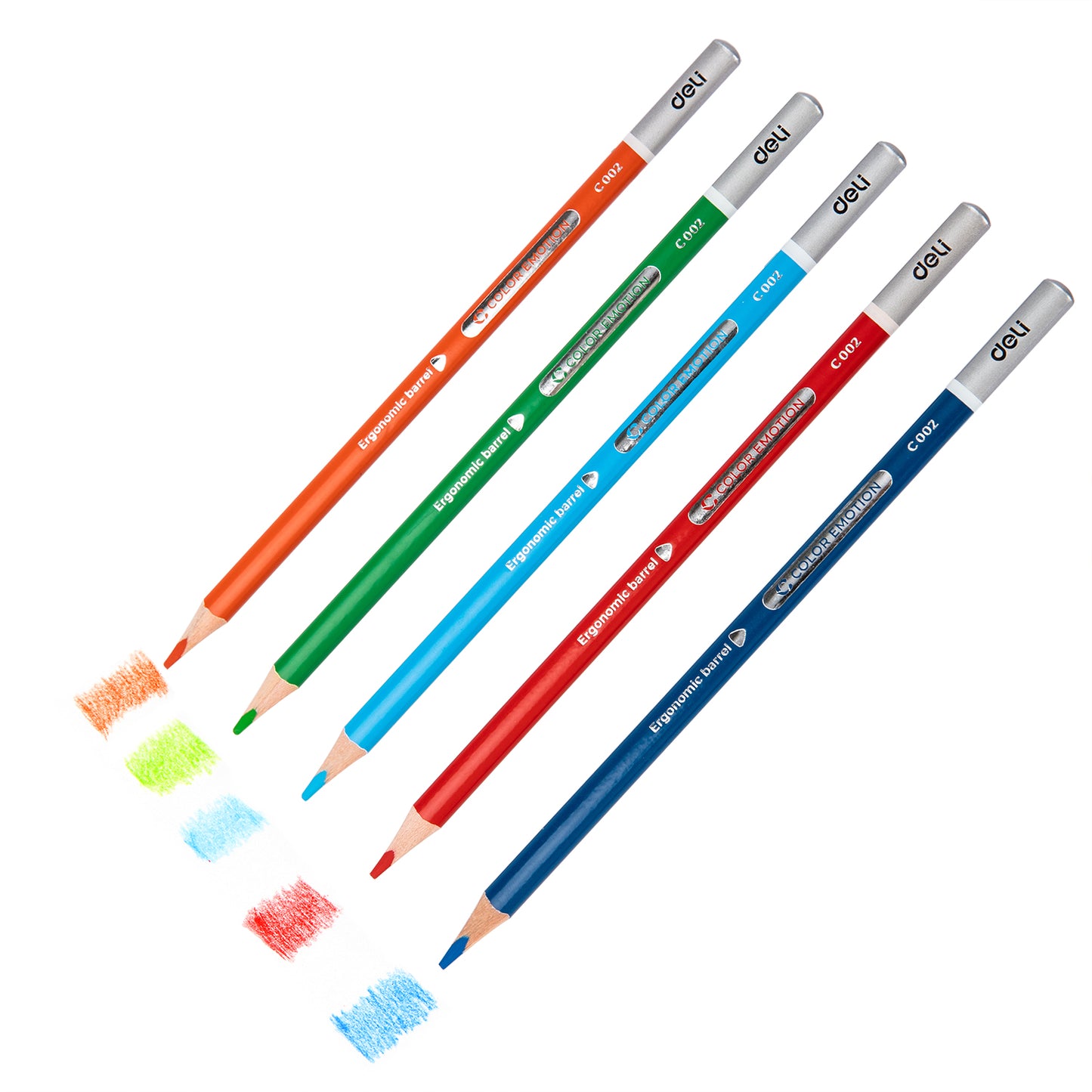 Deli WC00205 Color Pencil 12 Pcs, Multicolor (Pack of 1)