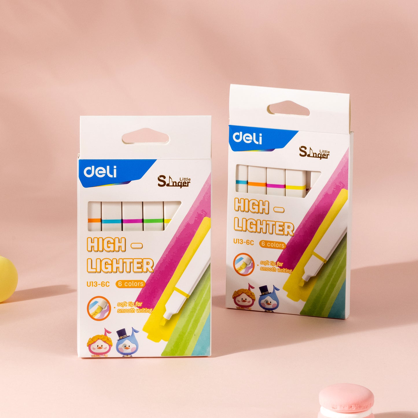 Deli WU13-6C Macaron Highlighter (Pack of 1)