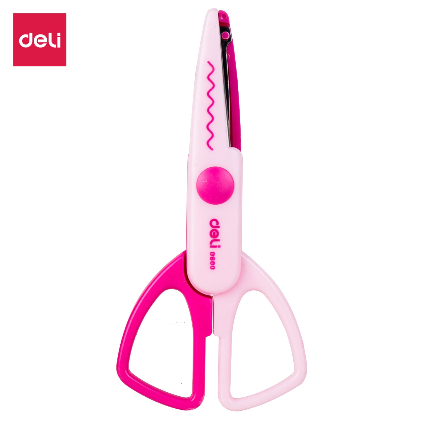 Deli W60001 Zig Zag School Scissor (Pack of 1, Color May Vary)