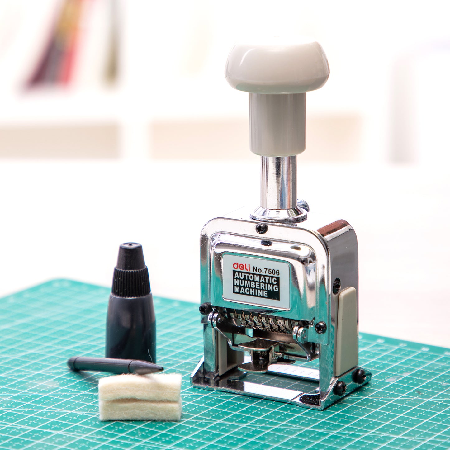 Deli W7506 Auto Numbering Machine, 6 Digits (Pack of 1)