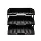 Deli W9215 3-Tier Multipurpose Superior Quality Desk Organizer Tray, Black