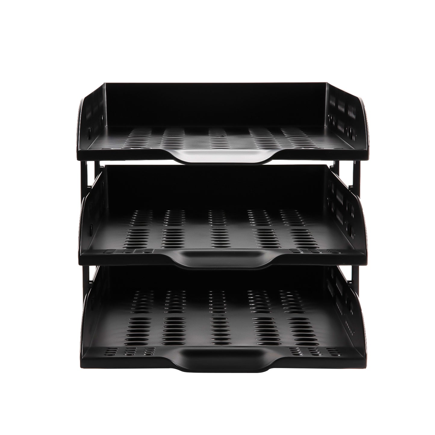 Deli W9215 3-Tier Multipurpose Superior Quality Desk Organizer Tray, Black