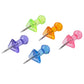 Deli W0030 Transparent Push Pin, Pack of 1 (Multicolor)