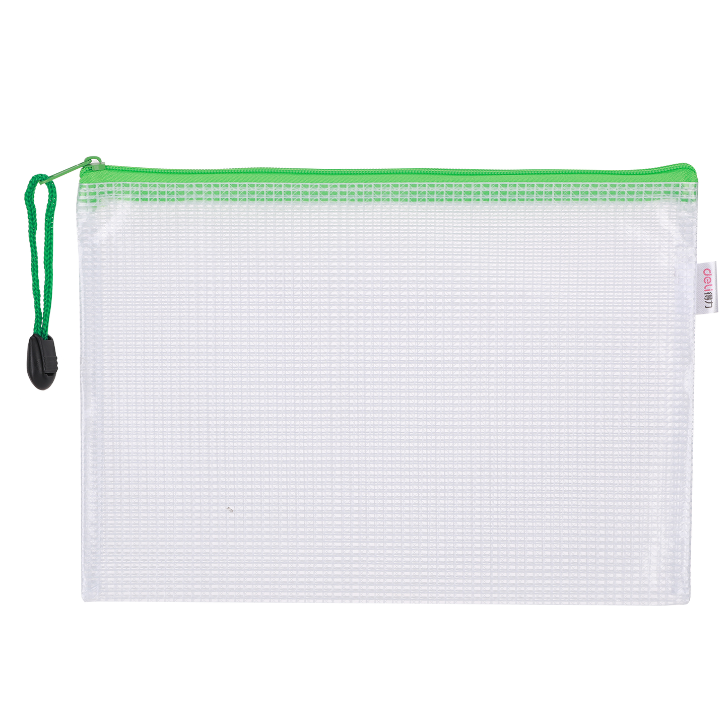 Deli W5656 Mesh Zip Bag (Pack of 1, Color May Vary)