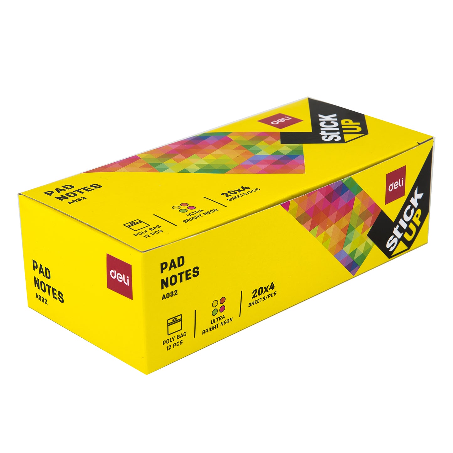 Deli WA03202 Shape Sticky Notes, 3"  3", 420sheets (Pack of 1, Color May Vary)