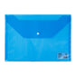 Deli WF10432 File Bag Transparent (Blue, Pack of 1)