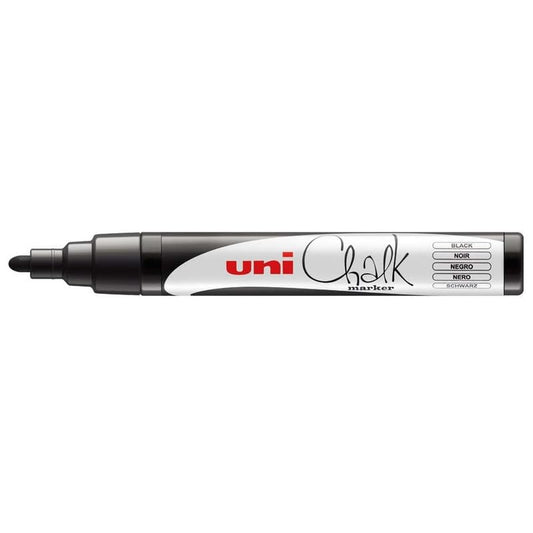 uni-Ball 5M PWE 1.8-2.5 mm Board & Glass Chalk Marker Medium Bullet Tip Shaped, Pack of 1