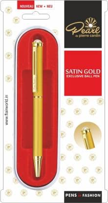Pierre Cardin Pearl Satin Gold Exclusive Ball Pen, Blue Ink, Pack of 1