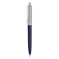 Hauser Berlin Retractable Half Metal Ball Pen, Blue Ink, Pack of 2