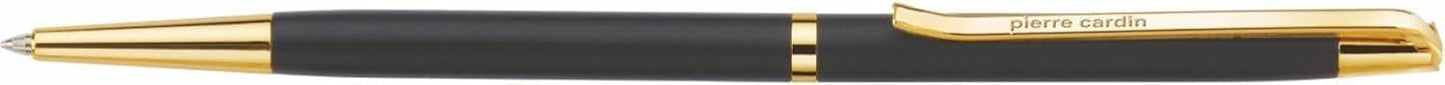 Pierre Cardin Musk Matte Black Finish Exclusive Metal Ball Pen, Blue Ink, Pack Of 1