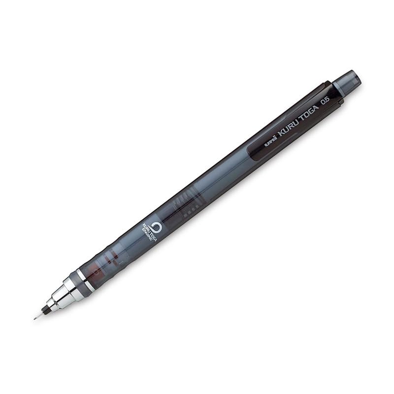 uni-ball Kuru Toga M5-450T 0.5mm Mechanical Pencil, Smokey Black Body, Pack of 1