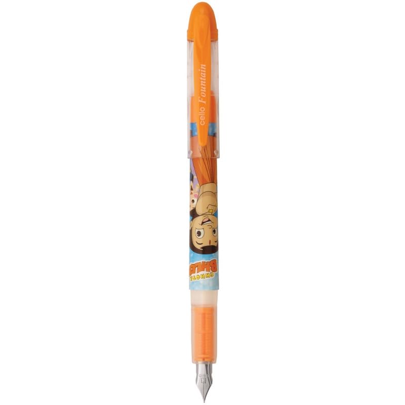 Cello Disney Series Chotta Bheem Fountain Pen, Blue Ink, Pack of 1