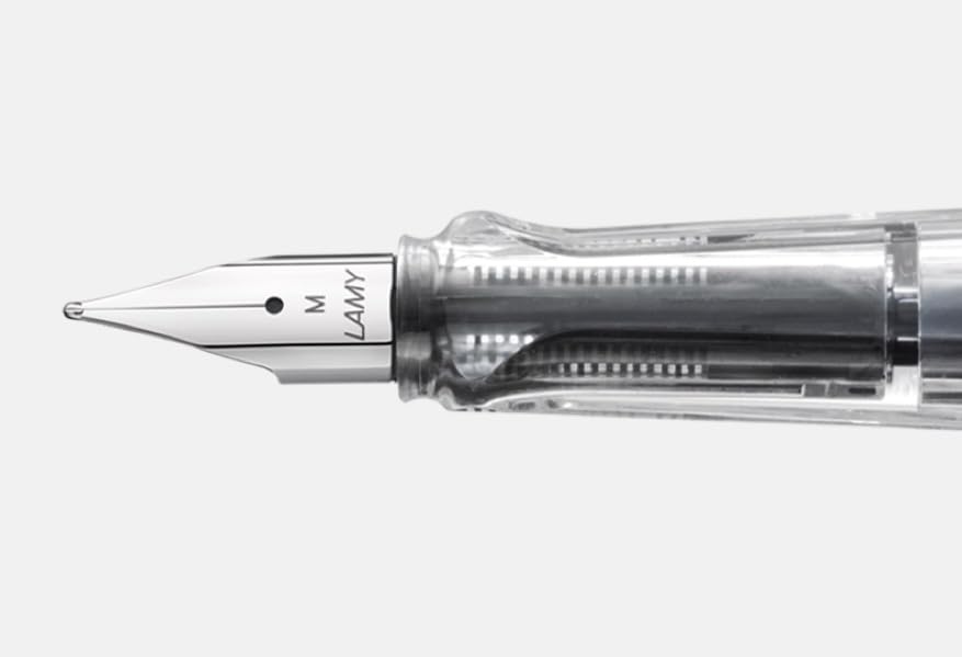 LAMY 4000082 Vista Transparent Body Extra Fine Tip Blue Ink Fountain Pen