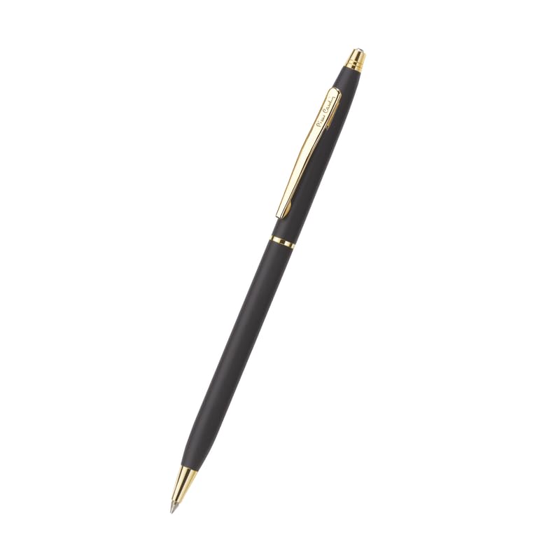 Pierre Cardin Kriss Japan Black Finish Exclusive Metal Fountain Pen, Blue Ink, Pack of 1