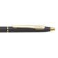 Pierre Cardin Kriss Japan Black Finish Exclusive Metal Fountain Pen, Blue Ink, Pack of 1