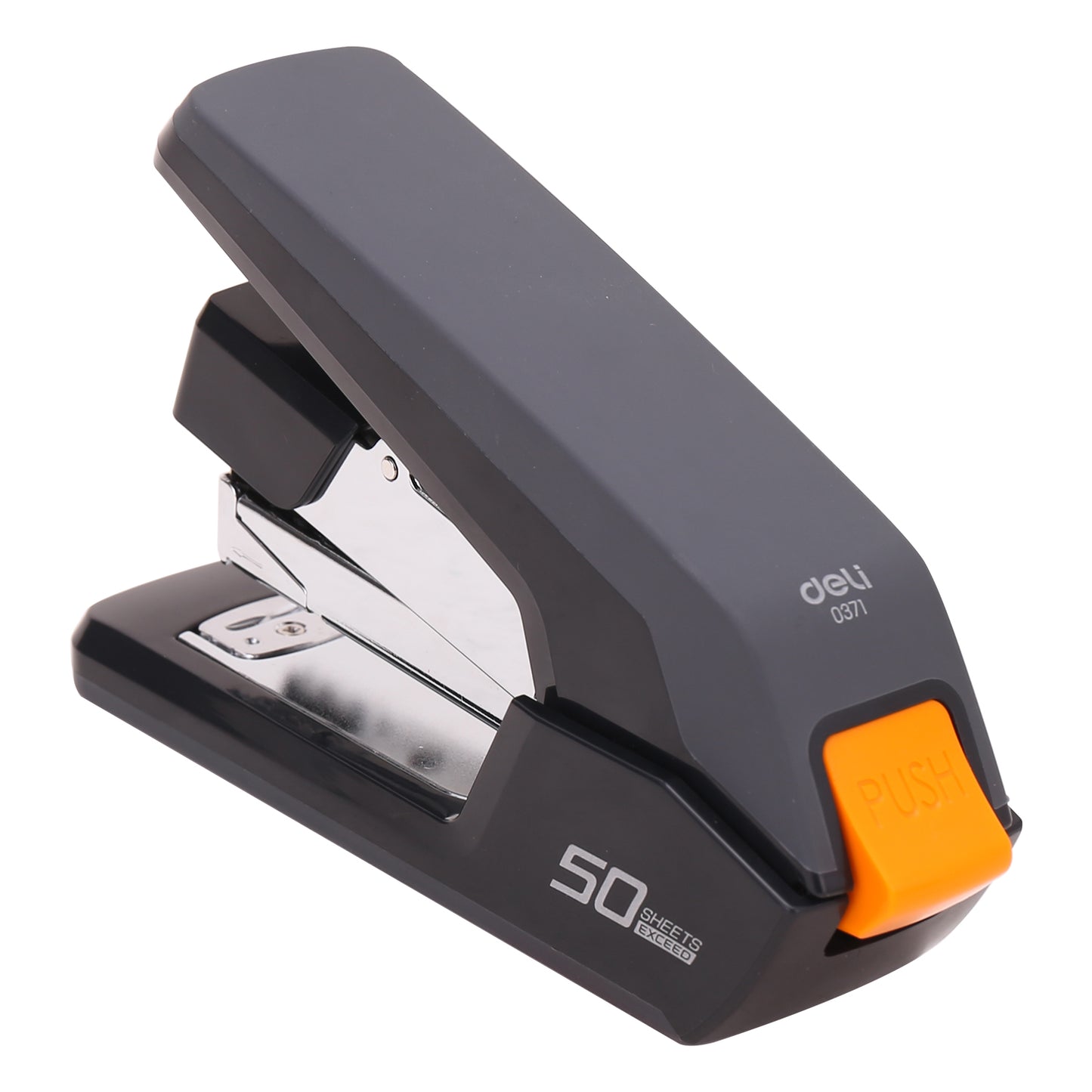 Deli W0371 Exceed Series Effortless Stapler, 50 Sheets, Color May Vary (Pack of 1)