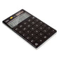 Deli W1589P Modern Compact Calculator 12-Digit, Black