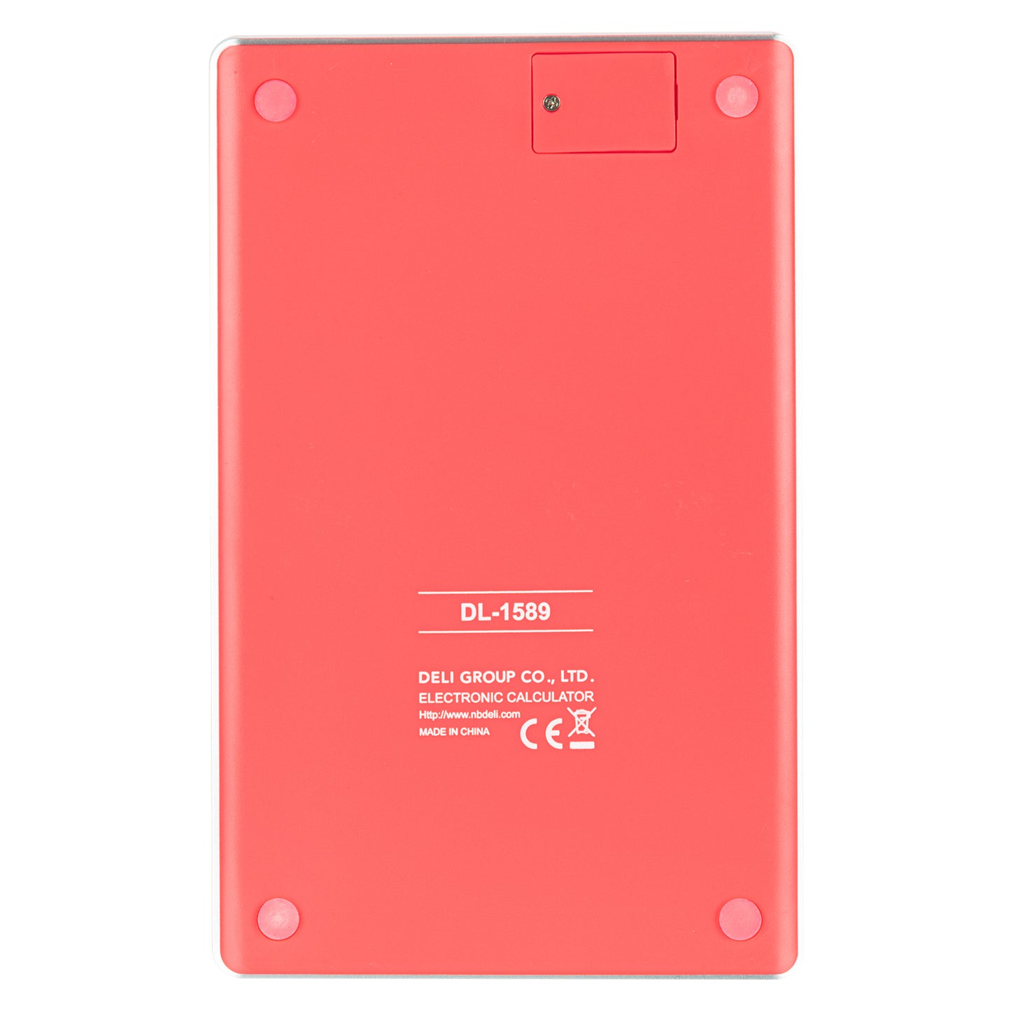 Deli W1589 Modern Compact Calculator 12-Digit, Red