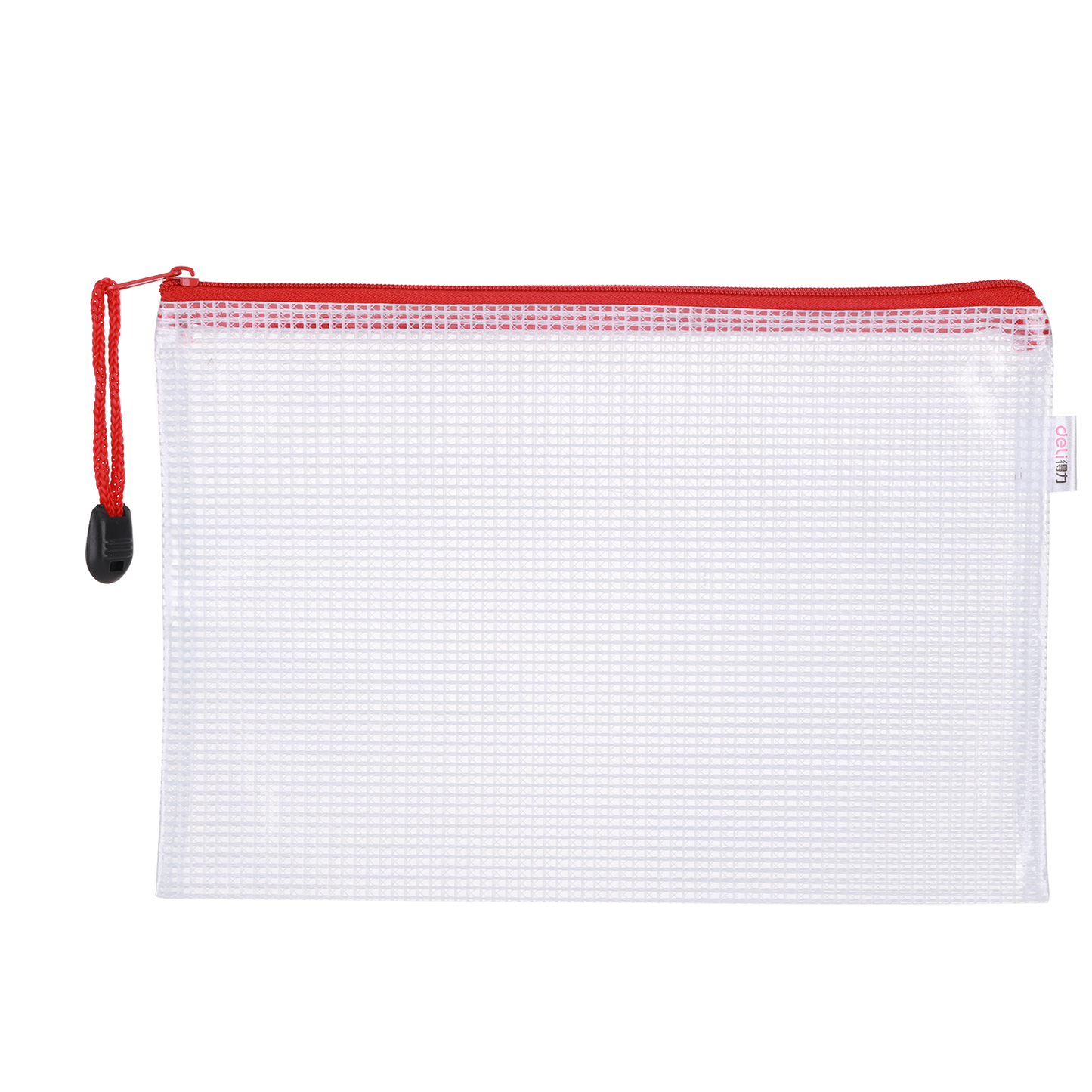 Deli W5656 Mesh Zip Bag (Pack of 1, Color May Vary)