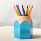 Deli W9145 Cartoon Pen Stand (Pack of 1, Color May Vary)