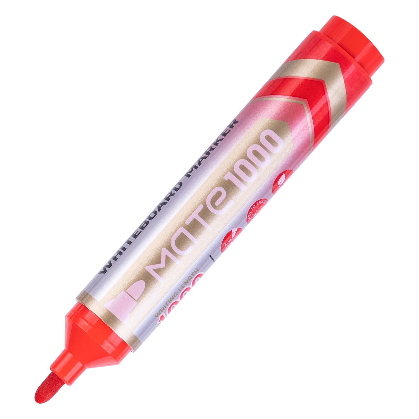 Deli WU008-RE Whiteboard Marker, Red