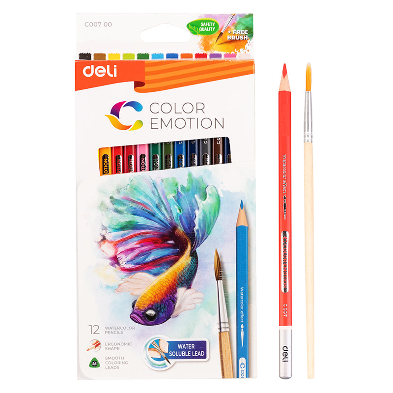 Deli WC00700 Colored Pencil, Multicolor (Pack of 1)