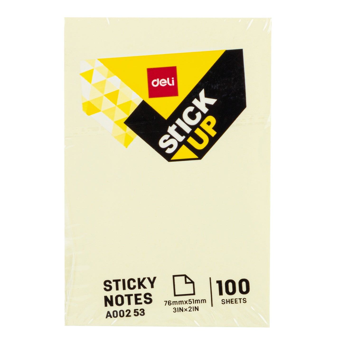 Deli WA00253 Sticky Notes 3''2'' 100 Sheets