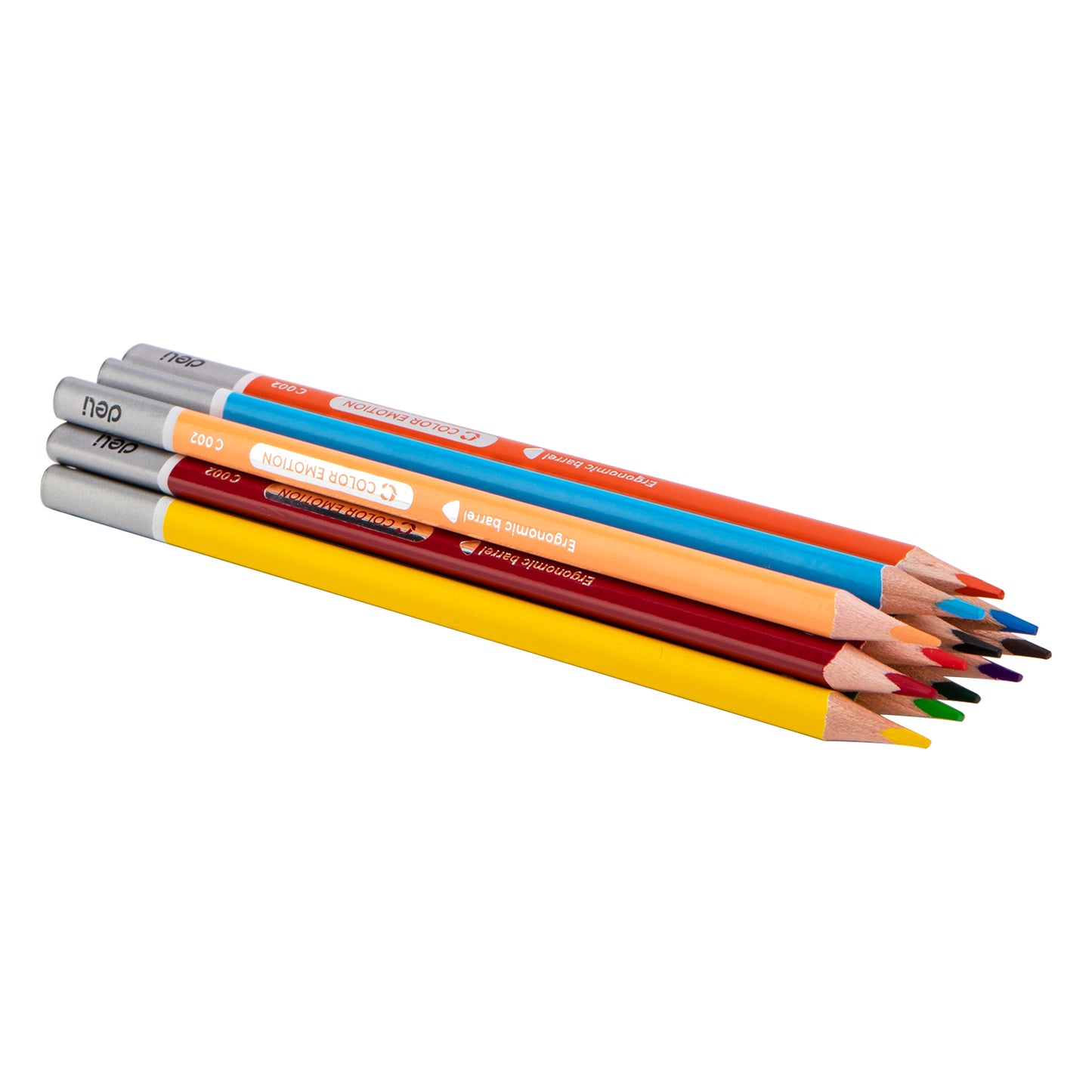 Deli WC00205 Color Pencil 12 Pcs, Multicolor (Pack of 1)