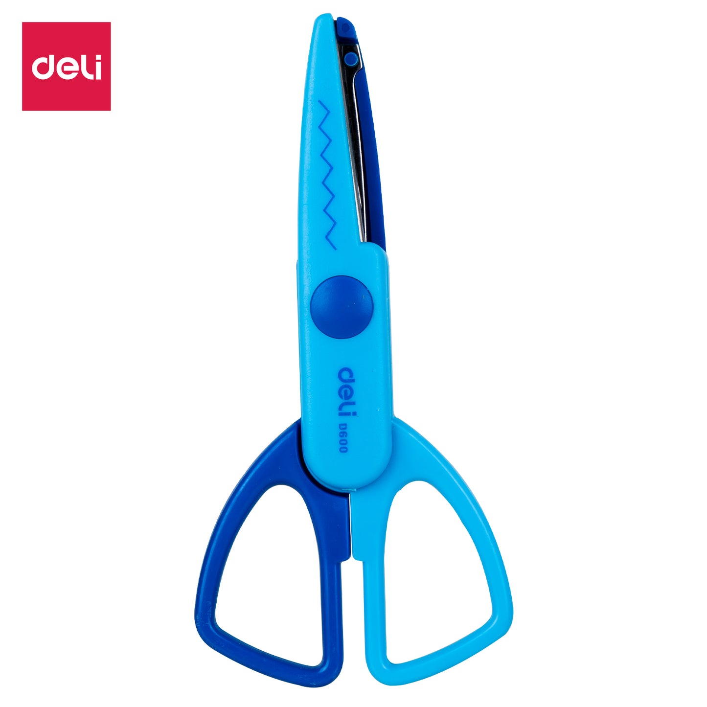 Deli W60001 Zig Zag School Scissor (Pack of 1, Color May Vary)