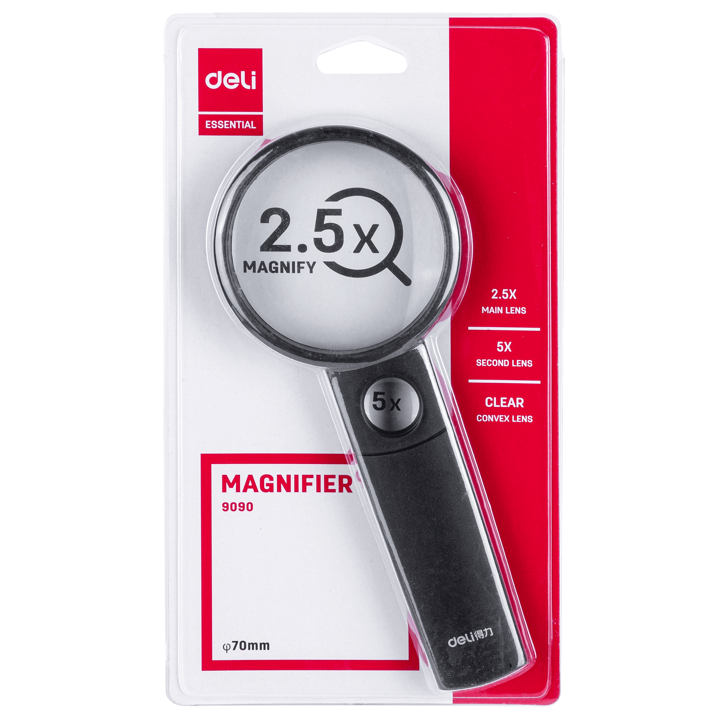 Deli W9090 Magnifier (Pack of 1)