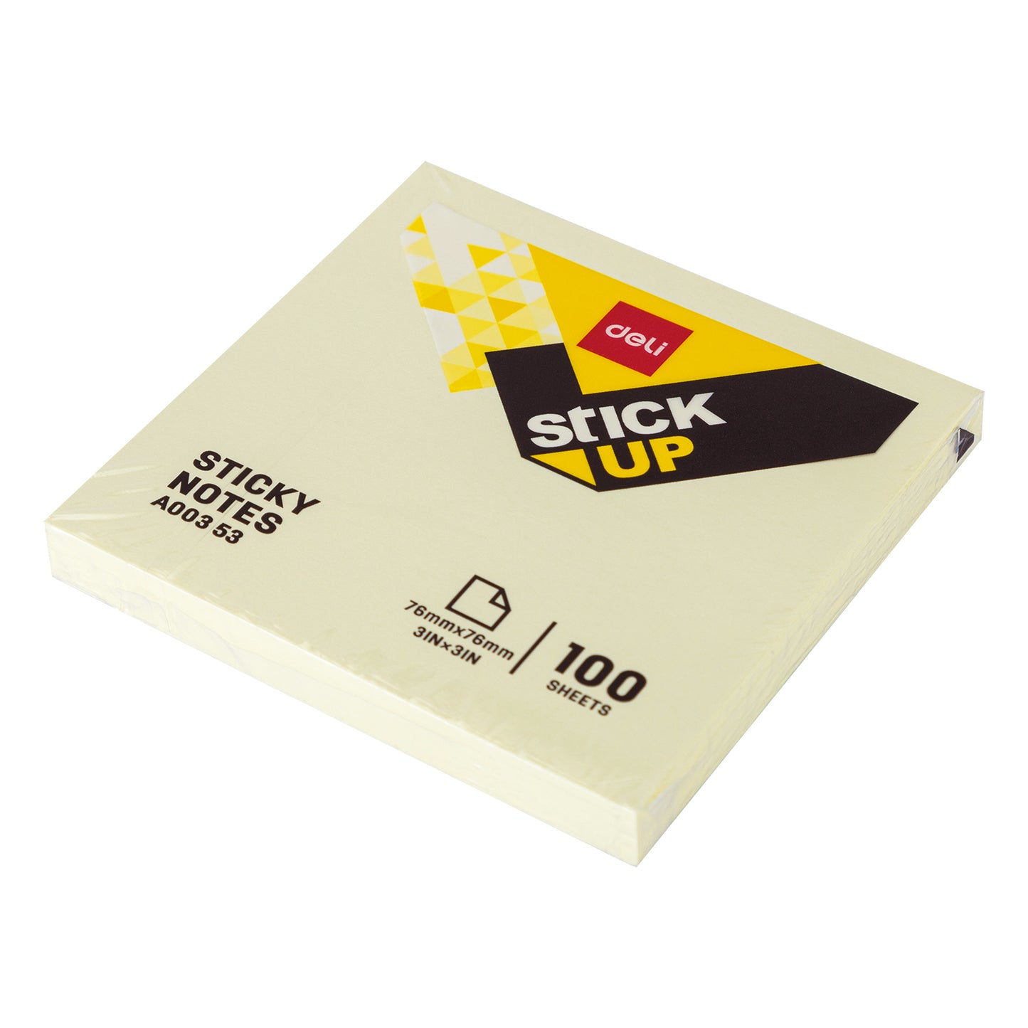 Deli WA00353 3"X3" Sticky Notes, 100 Sheets - Pack of 1
