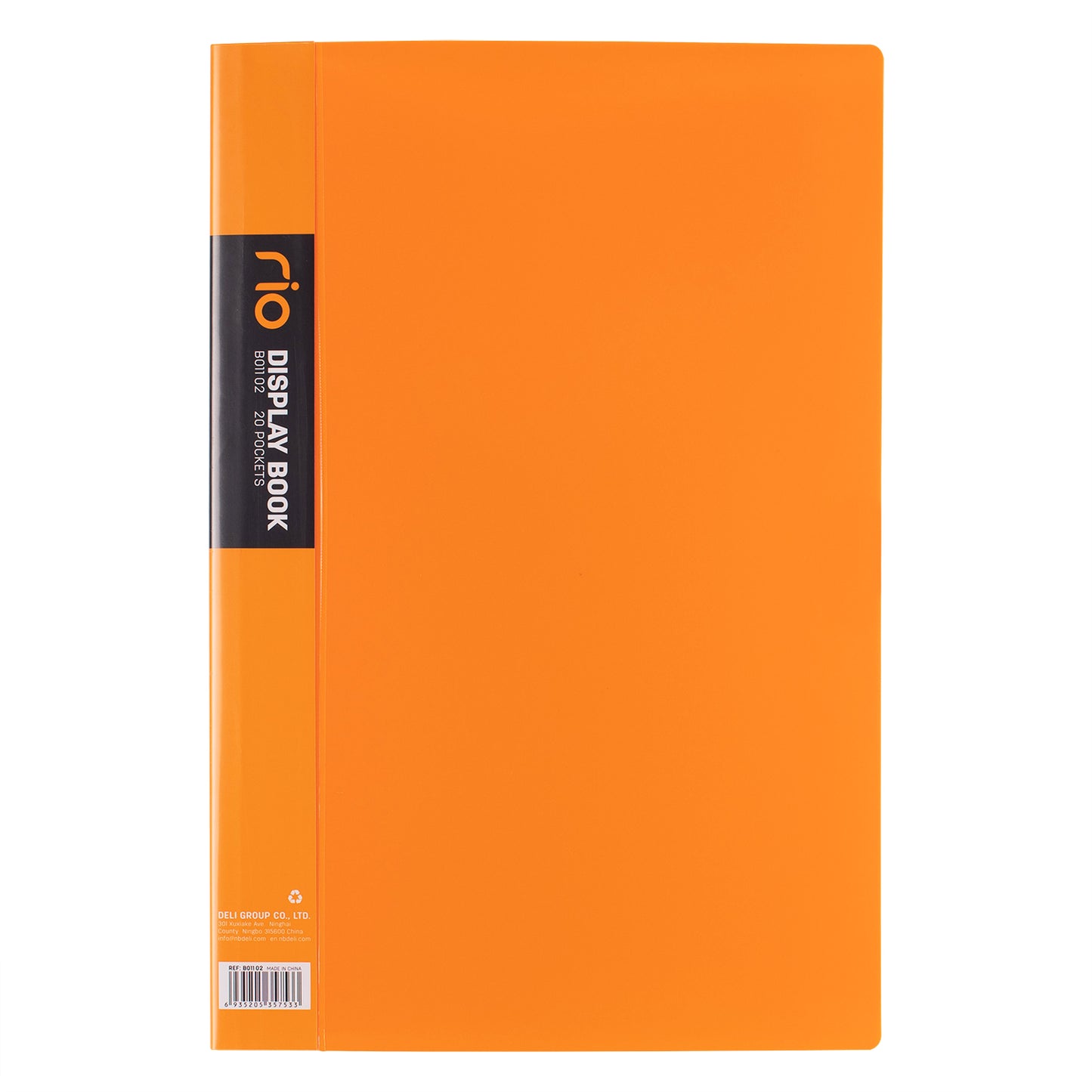 Deli WB01102 FC Display Book, 20 Pocket (Pack of 1, Color May Vary)
