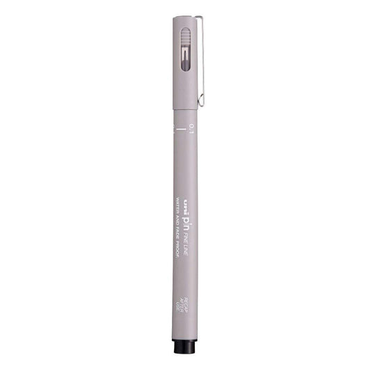 uni-ball PIN-200 0.1 mm Fineliner Drawing Pen, Light Grey Ink, Pack of 1
