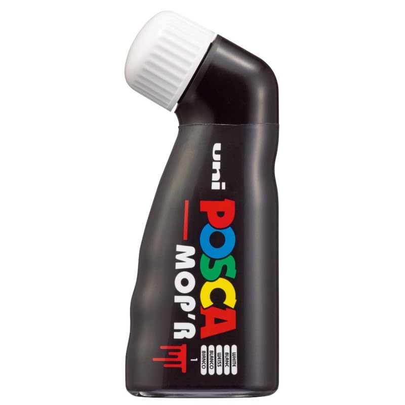 uni-ball Posca MOPR PCM-22 Multi Surface 3-19 mm Round Tip Paint Marker,White Ink, Pack of 1