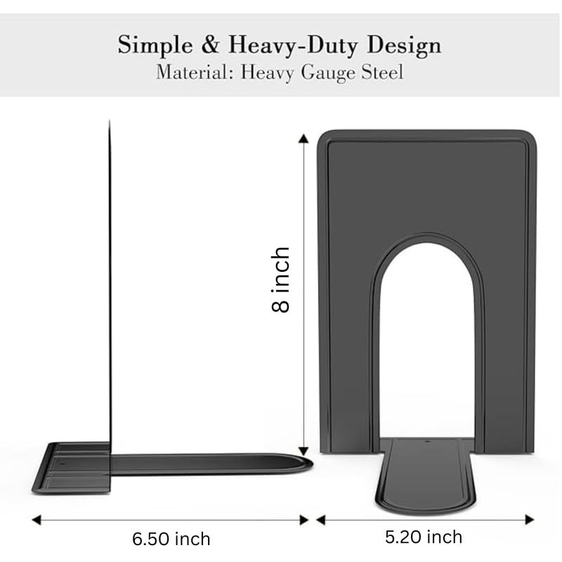 NUOVI Bookend (8.5 inch, Black)