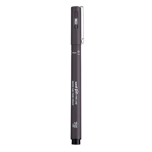 uni-ball PIN-200 0.1 mm Fineliner Drawing Pen, Dark Grey Ink, Pack of 1