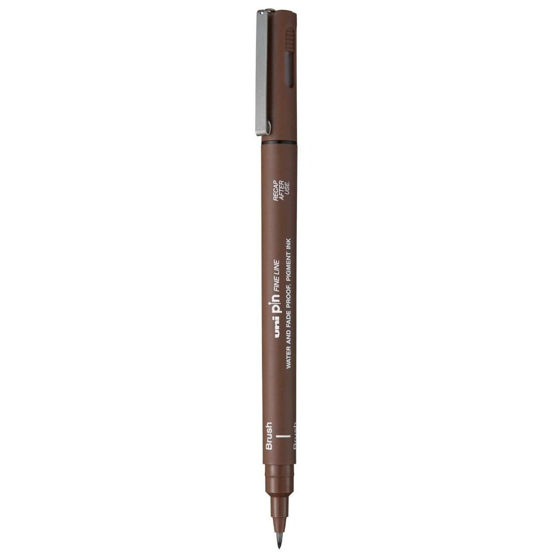 uni-ball PIN-200 Fine Line Brush Pen, Sepia Ink, Pack of 1