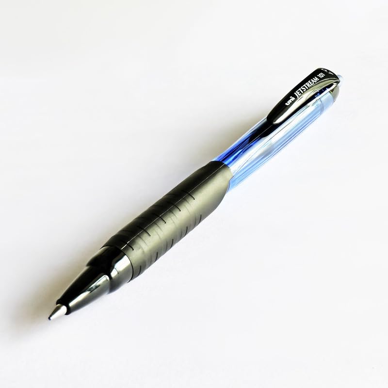 uni-ball Jetstream SXN101 0.7mm Roller Ball Pen, Blue & Black Ink, Pack of 6