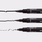 uni-ball PIN-200 CS1,CS2,CS3 & Brush Pen, Black Ink, Pack of 4