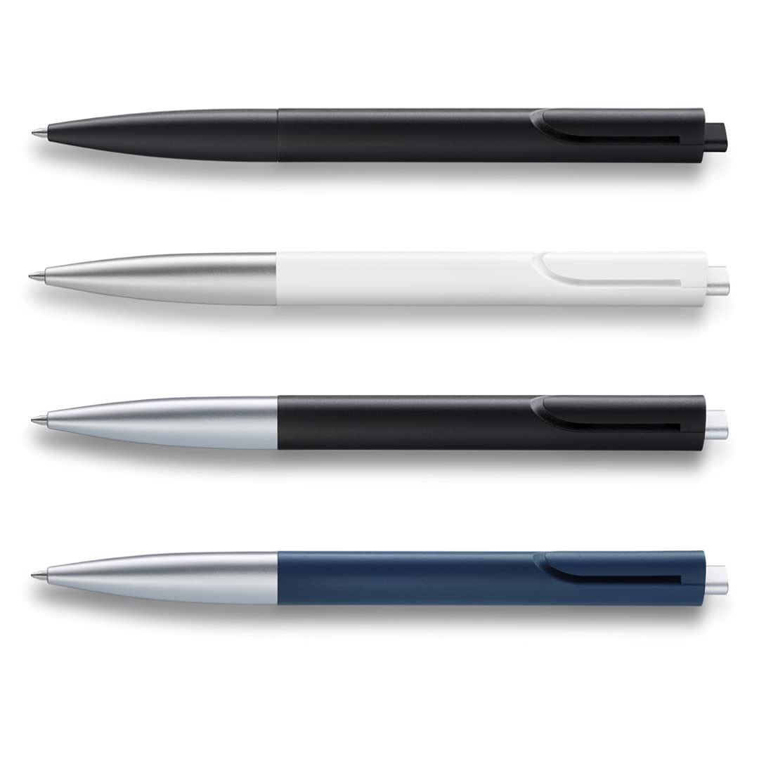 LAMY 4001018 NOTO Nightblue Silver Body Medium Tip Black Ink Ball Pen