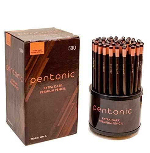 Pentonic Extra Dark Pencil Tumbler (Pack of 50 Pencils)