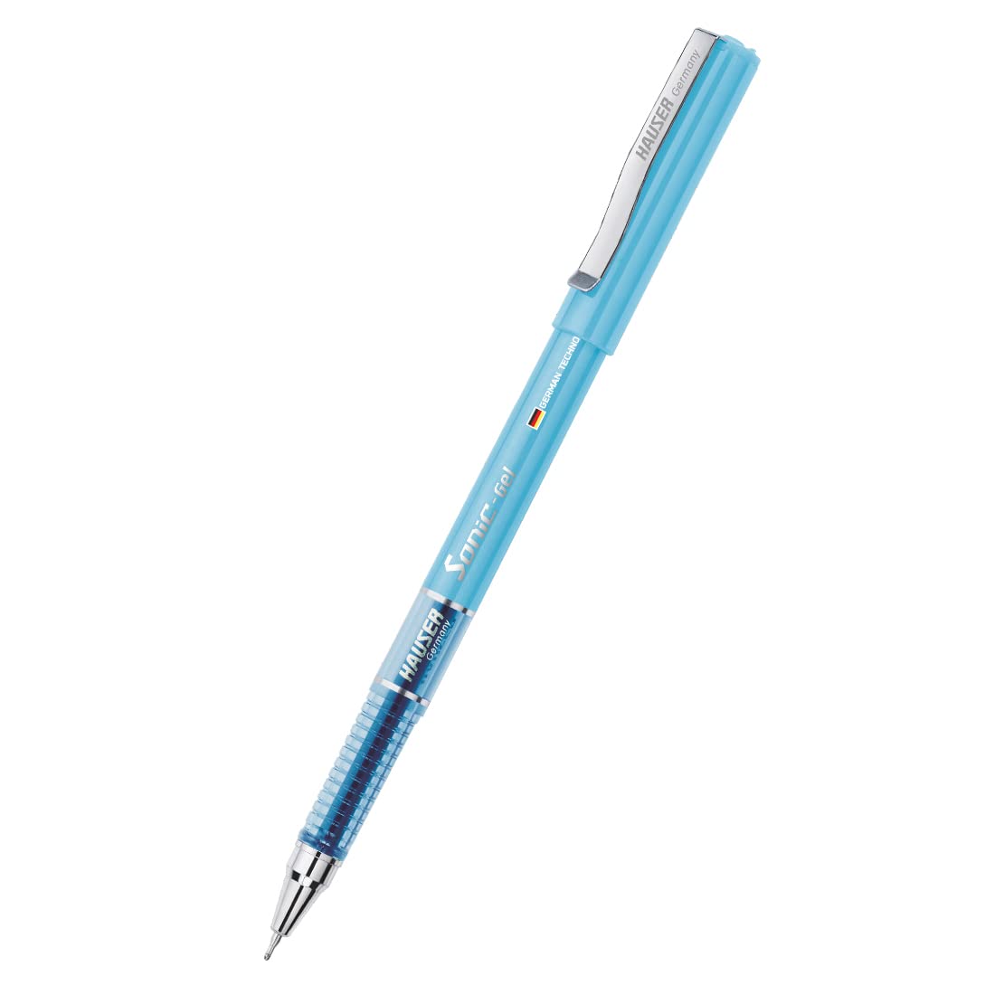 Hauser Sonic 0.5mm Gel Pen, Blue Ink, Pack of 10