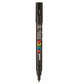 uni-ball Posca 3M 0.9-1.3 mm Bullet Shaped Marker Pen, Black Ink, Pack of 1