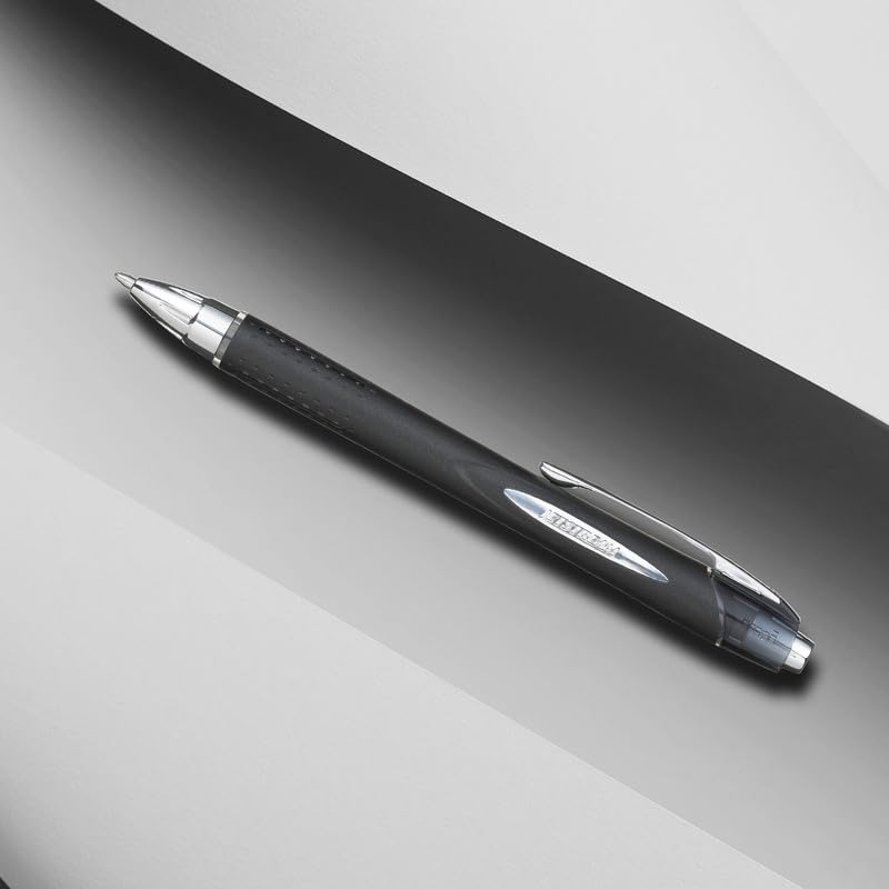 uni-ball Jetstream SXN210 1.0mm Roller Ball Pen, Black Body, Black Ink, Pack of 1