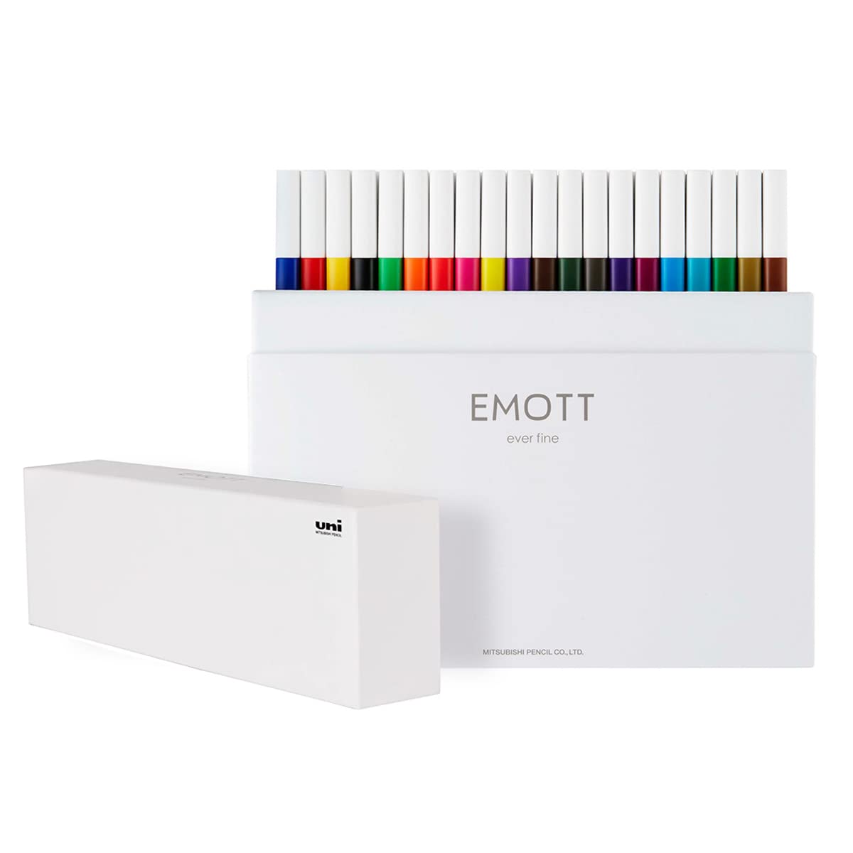uni-ball Emott SY40 Water Based Fineliner Pens Set 8 Unique Color Groups, Multicolour Ink, Set of 40