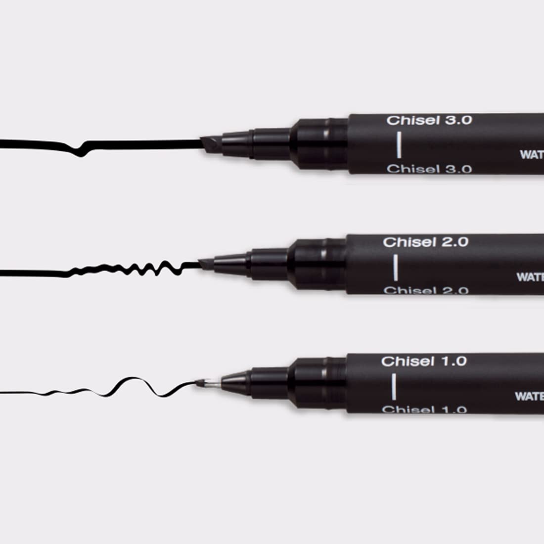 uni-ball PIN CS1-200 Chisel 1.0 mm Fine Line Markers, Black, Pack of 1