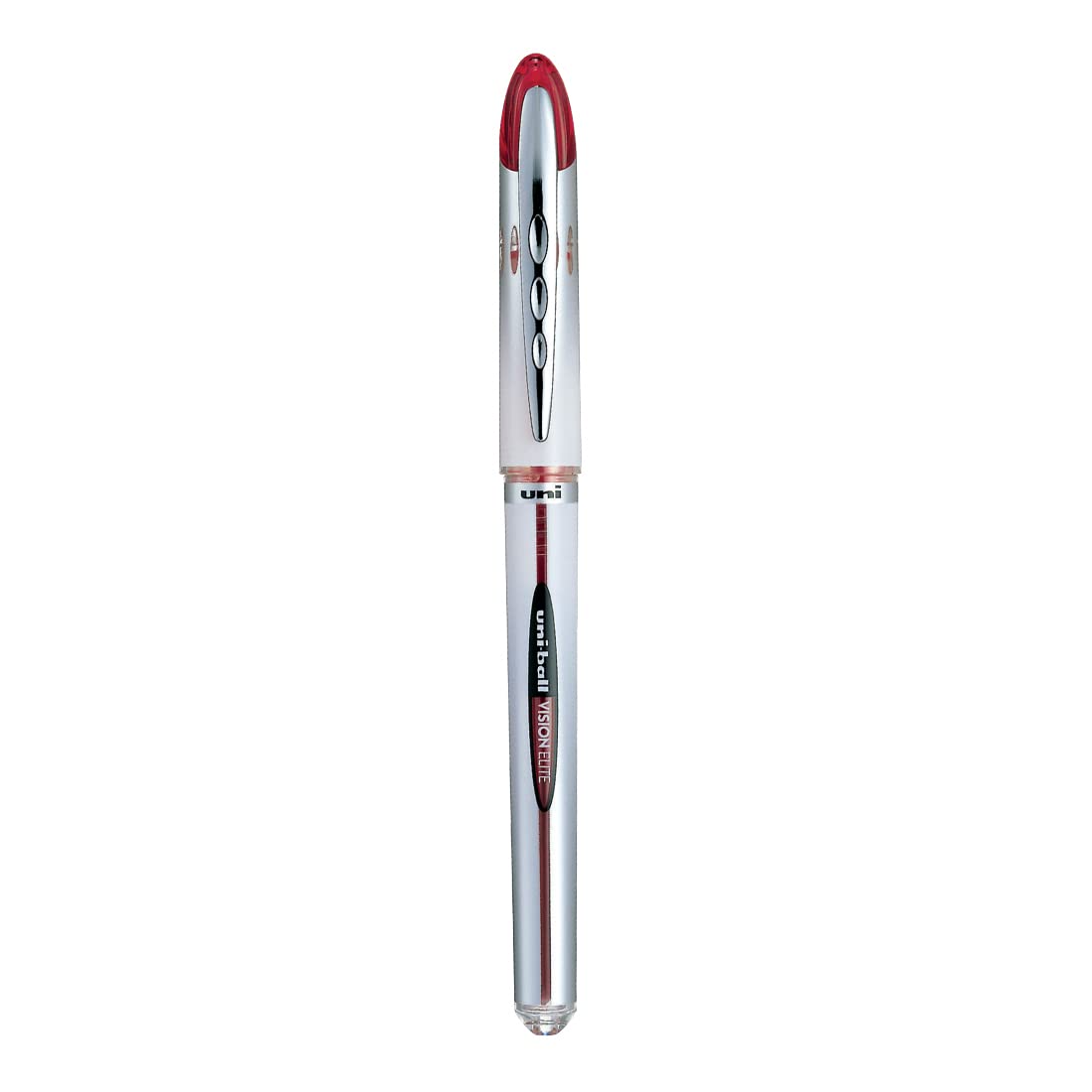 uni-ball Vision UB-200 0.8mm Roller Pen, Red Ink, Pack of 1